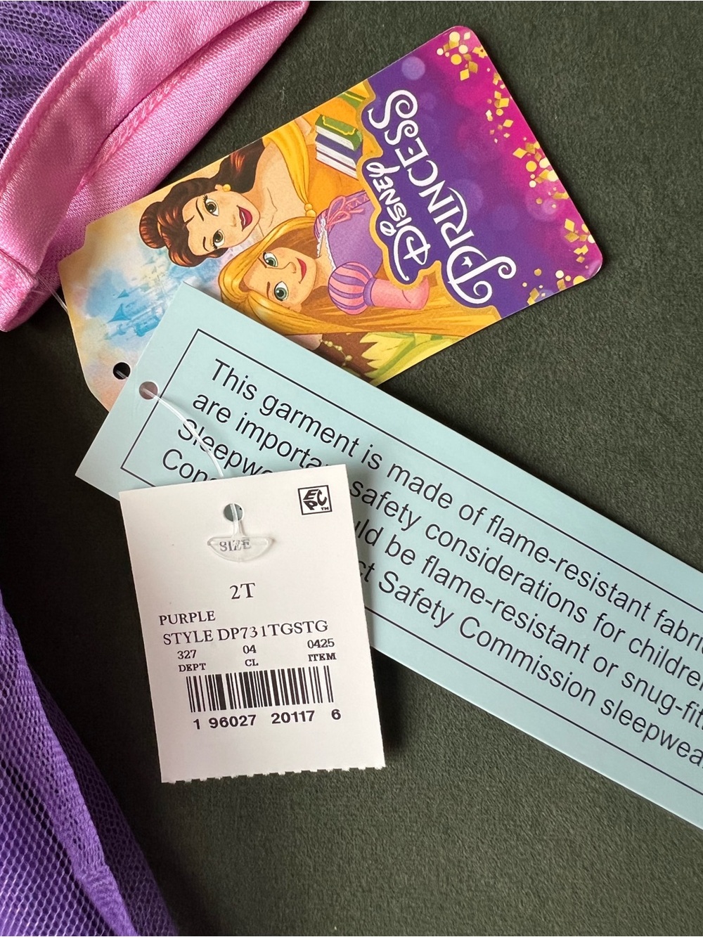 NEW DISNEY Rapunzel Princess PAJAMAS- 2T NWT - Picture 2 of 2